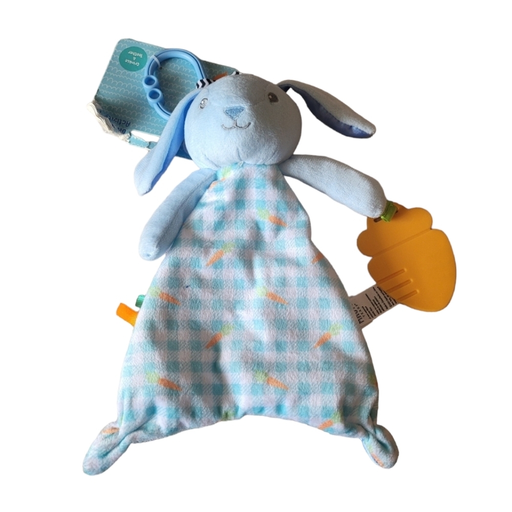 Magic Years Bunny Rabbit Lovey Security Blanket On the go Teether